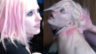 Petite Shared Wife Begs to be Fucked Hard in Front of Husband on Skype-Big Cock Stud makes her Cum9x