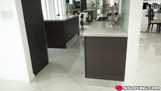 Lux Rose sucks her stepbrothers cock