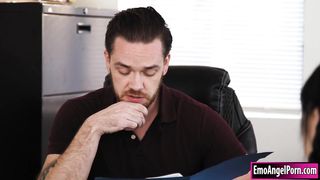 Wednesday Addams sucking parole officer