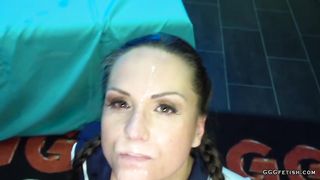 Mouth fucking cums and facials on barbara bieber