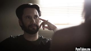 Two bad guys fucked hard naive brunette