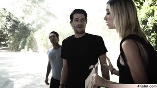 She ran away but found herself fucked