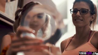 Horny couple fucking Mackenzie Moss