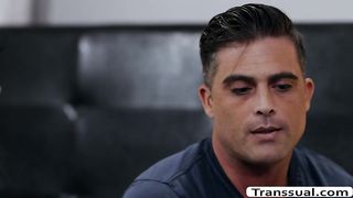 TS Aubrey Kate finally gets fuck by dude