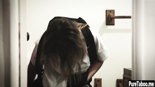 Horny teen jumped on a perverted guy