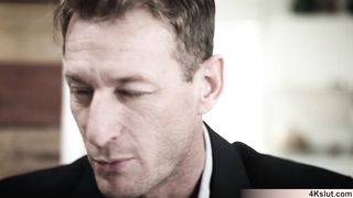 Stepdad nasty threesome with his cuties