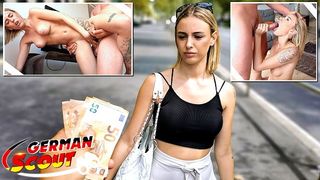 GERMAN SCOUT - SKINNY COLLEGE TEEN LYA MISSY I EYE ROLLING ORGASM AT PICKUP CASTING FUCK