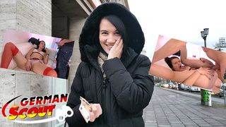 GERMAN SCOUT - CUTE TEEN NYLA TALK TO FUCK AT REAL PICK UP STREET CASTING