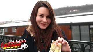 GERMAN SCOUT - SHY NATURAL TEEN CHEATING FUCK AT STREET PICKUP CASTING
