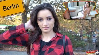GERMAN SCOUT - COLLEGE TEEN VALENTINA TALK TO FUCK AT REAL PUBLIC CASTING