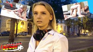 GERMAN SCOUT - CUTE COLLEGE TEEN CANDY SEDUCE TO FUCK AT PICKUP MODEL JOB