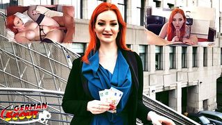 GERMAN SCOUT - BIG ASS AND TIT GINGER ZARA TALK TO FUCK AT PICKUP CASTING