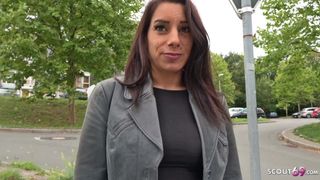 GERMAN SCOUT - SAGGY TITS TEEN SEDUCE TO FUCK AT STREET CASTING IN GERMANY