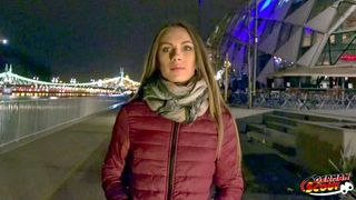 GERMAN SCOUT - Skinny Teen Veronica first Time Anal Sex at Street Casting