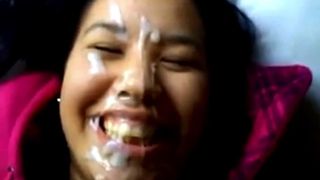 Facial Queen Compilation - 50 Ropes of Cum for Facial Addict