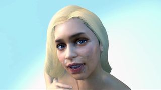 Cum on Emilia Clarke Face