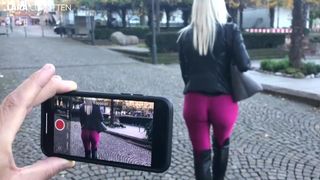 Street Date in Cameltoe Leggings | Fucked and Facialized by a Stranger