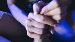 Eva Latex Jerking off Stroked Big Dick Masturbate Leather Fetish Ebony German MILF Kink Home Handjob