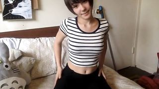 Lovely Petite Teen dildoing herself