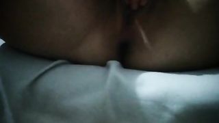 Prostitute On The Belt Rubs Her Pussy Hard On The Balcony