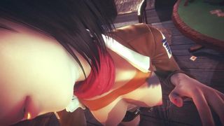 [ATTACK ON TITAN] POV you found Mikasa at the Bar (3D PORN 60 FPS)
