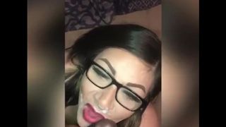 Step Brother Face Fucks Step Sister and Cums all over her Face (snippet from new Vid)