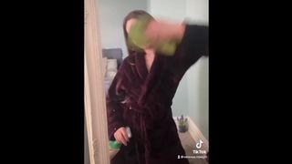 Wipe it down Challenege! Petite in Lingerie!