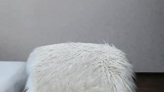 Blonde cutie bending over on webcam