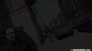 Slutty blonde seduced and analyzed