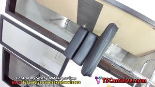Monster Black Shaft Tranny on Webcam Part 1