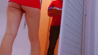 Exhibitionist for Pizza Delivery Man