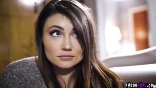 Adrias aunt comforts her with love and fucks