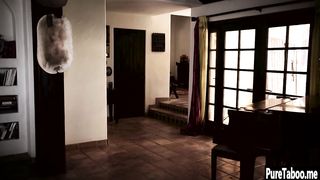 Teacher watched a petite schoolgirls