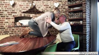 Grandpa gave dildo to a teen to save her