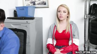 Blonde suspect Dixie got JIZZED