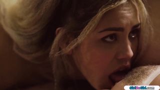 Latina fists girl to get track balls out