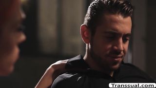 Horny Stud gets anal by TS Aspen Brooks