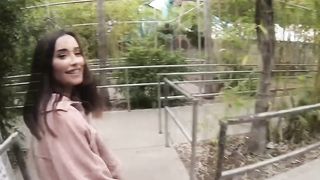 A babe with a big booty is ready to fuck