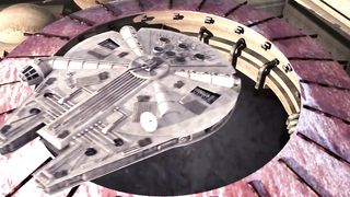 Sex on the spaceship of Star Wars parody