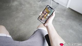 Stepbrother licking out stepsisters twat