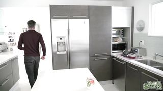 Ebony stepdaughter sucking off stepdad