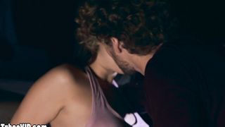 Hot squirter slut fucked roughly in car