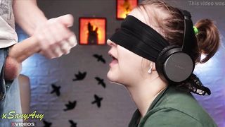 A game of taste. My best friend tricked me when I was guessing the taste of ice cream!