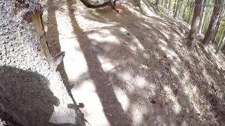 I was get caught in the wood while i fuck with stranger