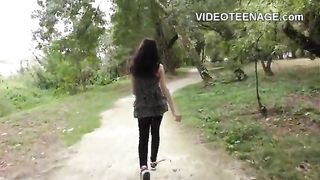 innocent teen does first anal casting