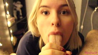 Amazing Blowjob after Shower and Quick Fuck - MiraDavid