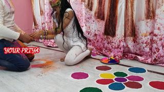 Holi Special - Fuck Hard Priya in Holi Occasion with Hindi Roleplay - YOUR PRIYA