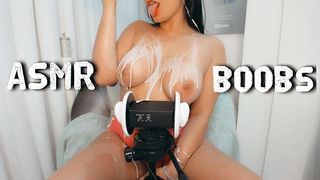 ASMR Erotic Porno, Ear Massage, Tits on Ears, Dirty Talking, Cream on Boobs, Cerebral Orgasm