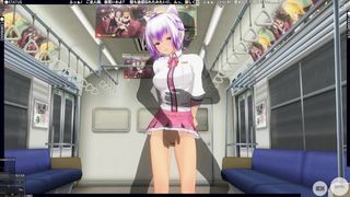 3D HENTAI Subway Schoolgirl let her Butt be Inserted