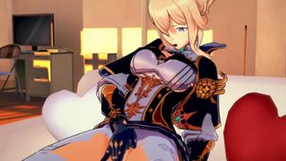 Jean Hentai 3D Masturbating